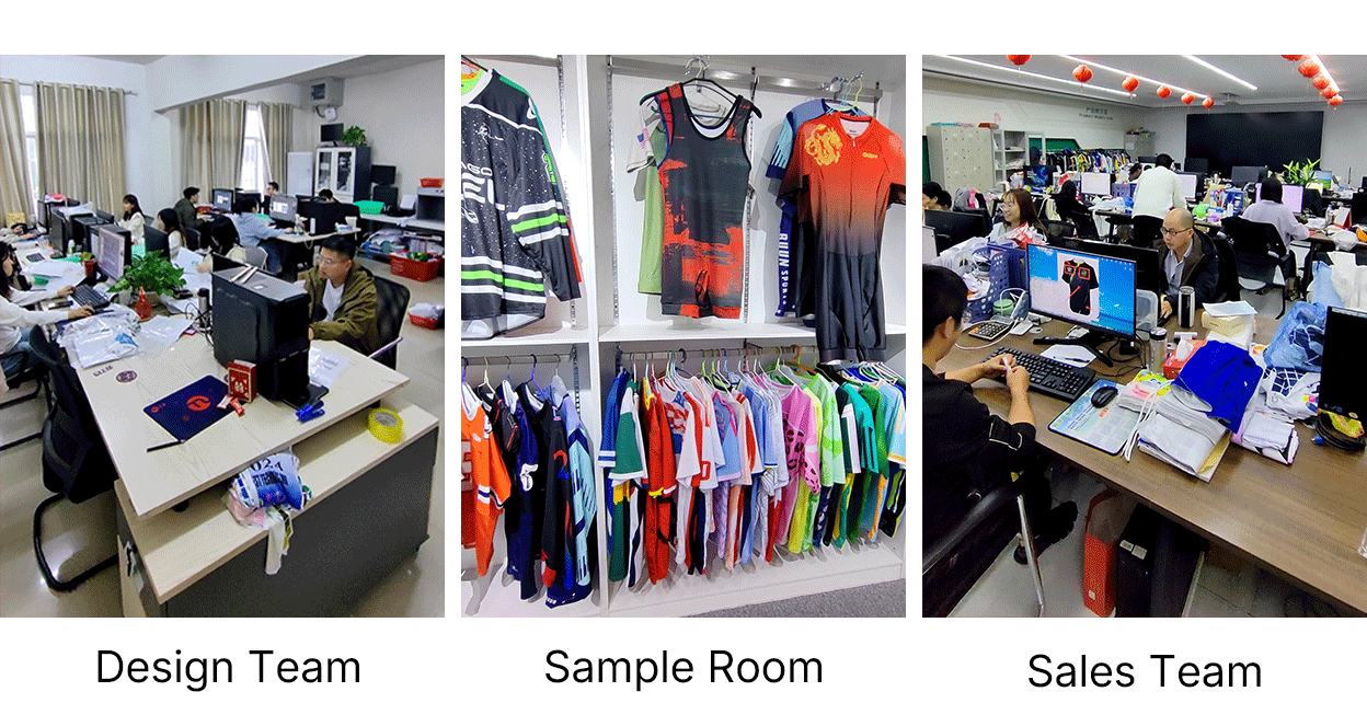 Design Team, Sample Room, Sales Team